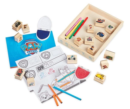 Kreatywny zestaw z pieczątkami Psi Patrol Wooden Stamps Activity Set Melissa and Doug 33264