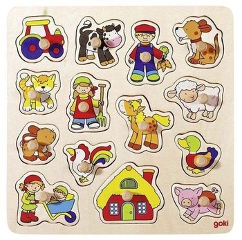 Drewniana układanka gospodarstwo, 57575-goki