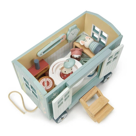 Chatka na kółkach dla myszek, Tender Leaf Toys