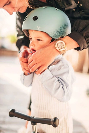 SCOOTANDRIDE Kask z odblaskami XXS-S dla dzieci 1-5 lat Steel Dog