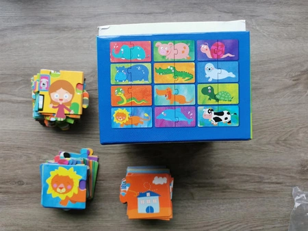 Zestaw Puzzli dla dzieci 3w1 Apli Kids