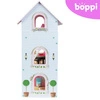 BOPPI, Drewniany domek z balkonem dla lalek  - 3 piętra