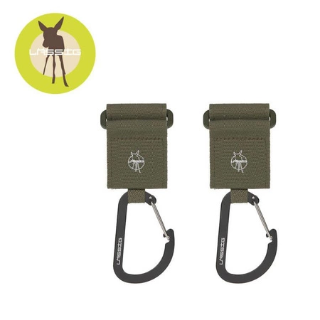 Lassig Casual Label Uniwersalne zaczepy do wózka z karabińczykami 2 szt. olive