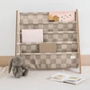 3 Sprouts Stojak na Książki Recycled Checkerboard Beige