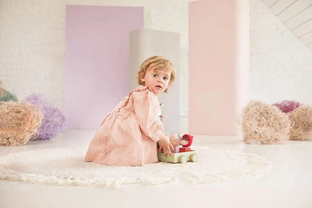 LILLIPUTIENS Drewniany wózek z sorterem do ciągnięcia Wilk Louis 12 m+