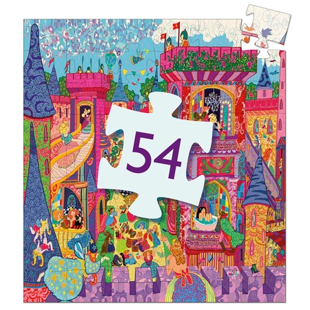 Puzzle tekturowe ZAMEK KSIĘŻNICZKI 54 el.DJ07246