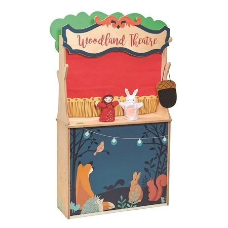 Dwustronny drewniany sklepik i teatrzyk, Tender Leaf Toys