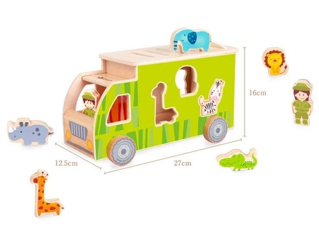 CLASSIC WORLD Ciężarówka Sorter Kształtów Zwierzęta