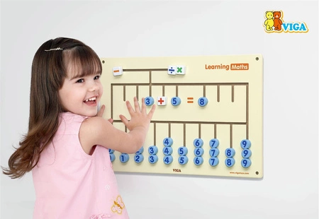 VIGA Tablica Sensoryczna do nauki liczenia Certyfikat FSC Montessori