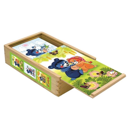 Puzzle sześcienne kostki miś Baribal 15 elem.