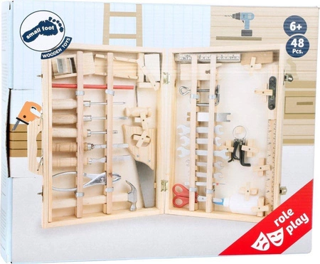 Narzędzia dla dzieci w walizce Deluxe 2241-Small Foot, mały majsterkowicz