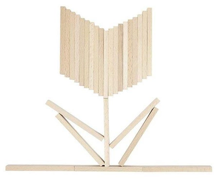 Klocki drewniane, 200 el., Goki Nature