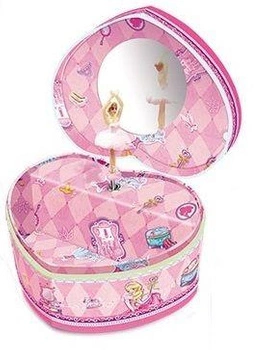 Szkatułka serce - pozytywka z koroną