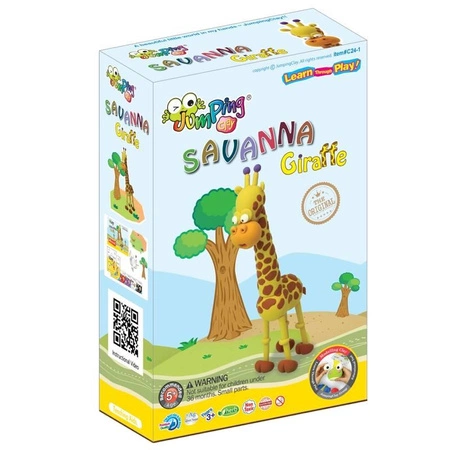 Jumping Clay | Zestaw kreatywny Sawanna - Żyrafa