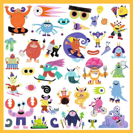 Naklejki POTWORKI - 160 szt. DJ09281