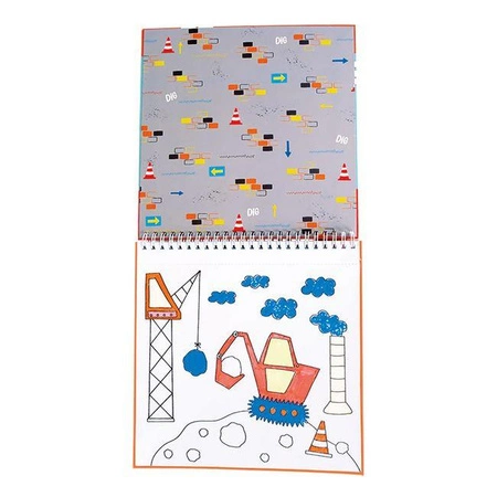 Na Budowie Książeczka do Kolorowania z Magicznymi Pisakami