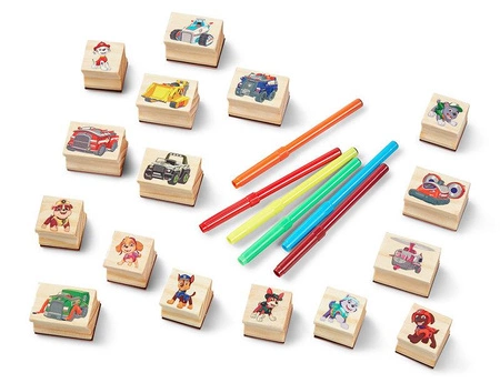 Kreatywny zestaw z pieczątkami Psi Patrol Wooden Stamps Activity Set Melissa and Doug 33264