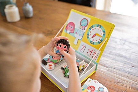 Magnetyczna układanka Uczę się zegarka Magnetibook, Janod