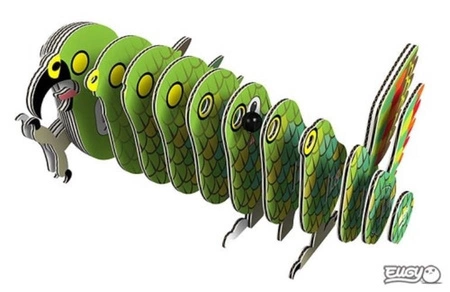 Eugy Układanka Eko 3D Papuga Kea