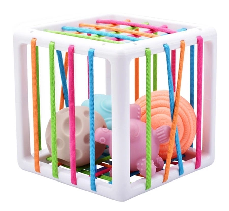 WOOPIE Elastyczna Kostka Sensoryczna Sorter dla Dzieci Zwariowane Kształty 5 el.