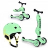 Zestaw Kask + SCOOTANDRIDE Highwaykick 1 2w1 Jeździk i hulajnoga 1-5 lat Kiwi