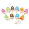 Zestaw do nauki liczenia i poznawania kolorów, Lody na patyku, 20 szt.