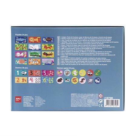 Zestaw 3 gier Apli Kids - Zwierzęta