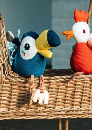 LILLIPUTIENS Przytulanka aktywizująca wielofunkcyjna Kokoszka Paulette 9 m+