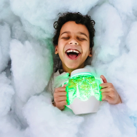 Glo Pals, Słoik sensoryczny do napełniania wodą, kolor szary, Cozy Cloud