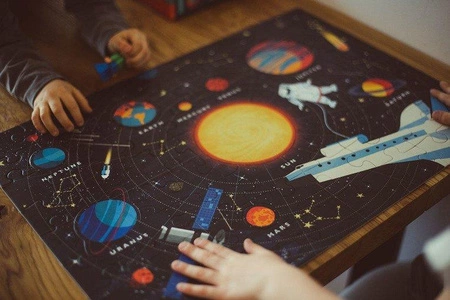 Mudpuppy Puzzle Układ Słoneczny z elementami w kształcie planet 5+