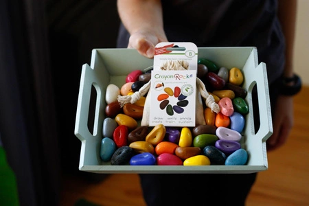 Kredki Crayon Rocks w bawełnianym woreczku - 32 kolory