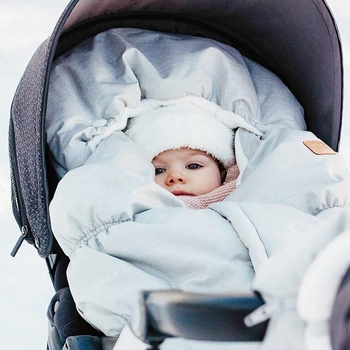 Beaba Śpiwór zimowy do wózka 6-24m Heather grey