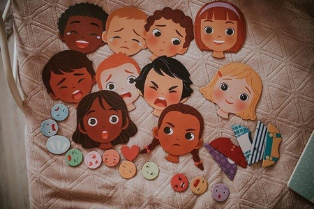 Magnetyczna układanka Emocje, Janod