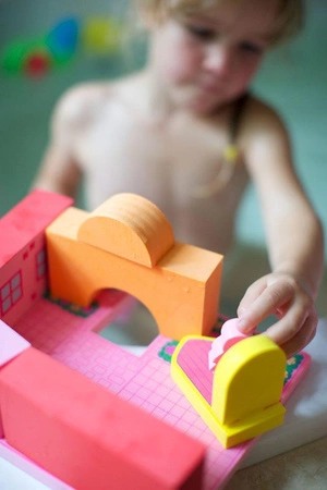 Zabawka do kąpieli BathBlocks - Zamek księżniczki 17 el.