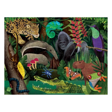 Mudpuppy Puzzle dwustronne Las deszczowy 100 elementów 6+
