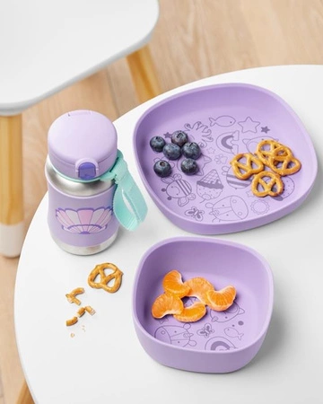 Skip Hop Talerzyk dla Dziecka Silikonowy Squad Purple