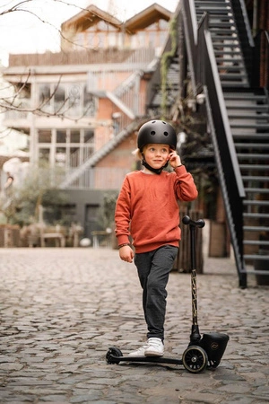 SCOOTANDRIDE Highwaykick 2 Lifestyle Hulajnoga trójkołowa balansowa z zamykanym schowkiem 2+ Black & Gold EDYCJA LIMITOWANA