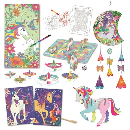 Box Candiy, zestaw kreatywny XL Walizka Jednorożce