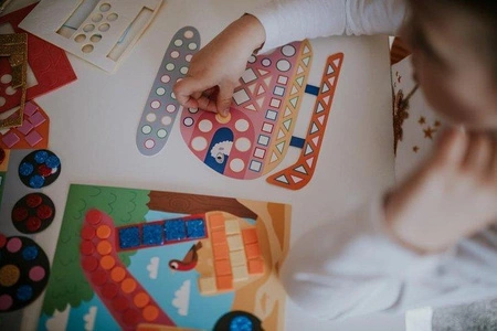 Zestaw kreatywny Mozaika Pojazdy 3+, Janod