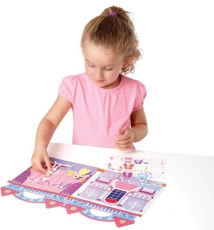 Książeczka z naklejkami wielokrotnego użytku Księżniczki 19100-Melissa & Doug, naklejki dla dzieci