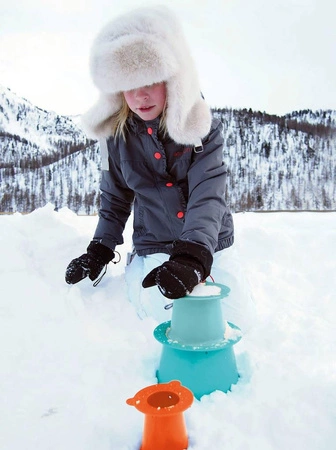 QUUT Zestaw 3 foremek do piasku Wieża Alto Cherry + Banana Pink