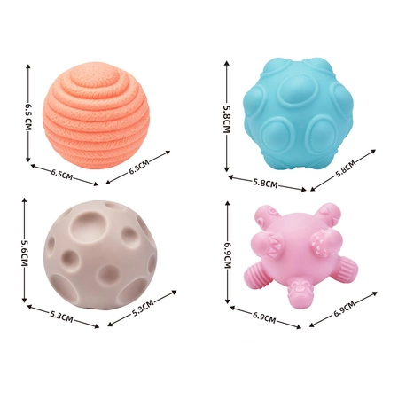 WOOPIE Elastyczna Kostka Sensoryczna Sorter dla Dzieci Zwariowane Kształty 5 el.