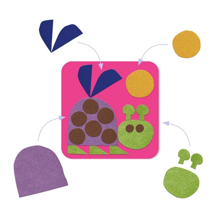 Wyklejanki filcowe MAŁE STWORZENIA DJ00085