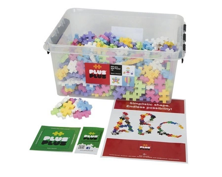 Plus-Plus, BIG Pastel - 400 szt - Edukacja