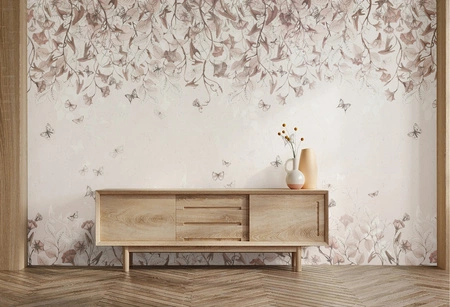 BUTTERFLIES - Tapeta W Motyle I Kwiaty Malumi