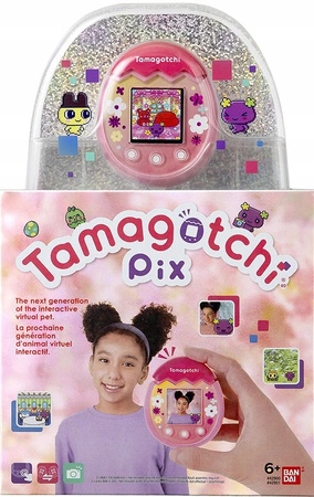 Tamagotchi Pix Pink Oryginalne Bandai