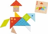 Tangram dla dzieci 37 el. drewniane klocki Kolorowy świat Goki 56316 układanki edukacyjne
