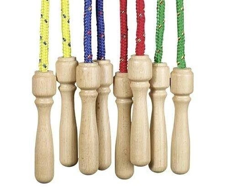 Skakanka, drewniane uchwyty