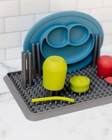 EZPZ Silikonowa suszarka do naczyń szara