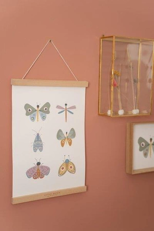 Little Dutch Plakat dwustronny A3 - Motyle PW11011000